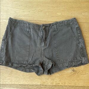 Joie Women's  dark olive Gray Casual Shorts with cute metal stud detail